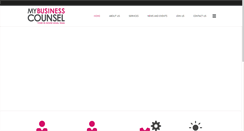 Desktop Screenshot of mybusinesscounsel.com